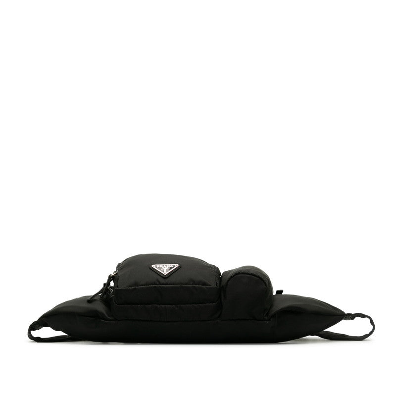 PRADA Belt Bag in Tessuto Nylon Black