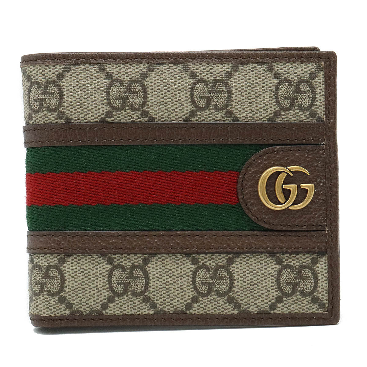 GUCCI Gucci GG Spring Office Shell Line Wallet 2 Folded Wallet PVC 