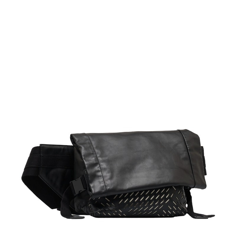 Bottega Veneta Belt Bag Body Bag 578540 Black Leather Ladies
