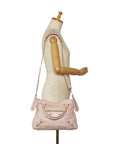 BALENCIAGA Giant Town Handbags Shoulder Bag 2WAY 285434 Pink Leather
