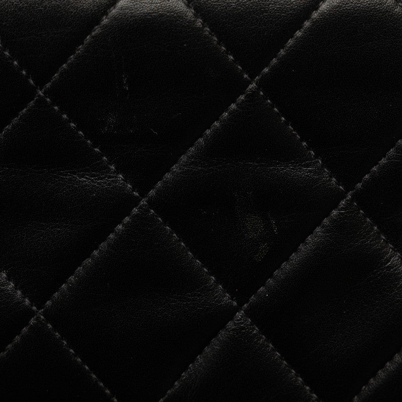 Chanel Vintage Matrasse Chain Shoulder Bag Black Lambskin Ladies