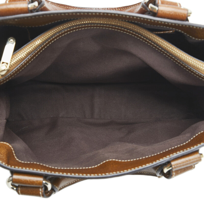 Celine Boogie Bag Handbag Tortoise Bag SC-ST-0097 Brown Canvas Leather Ladies Celine