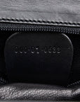 GUCCI Gucci Old Gucci Bamboo 000 01 0633 Handbag Leather Black Lady Gucci