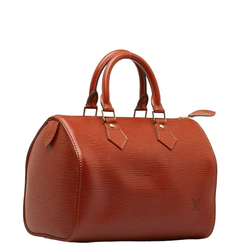 Louis Vuitton Epi Speedy 25 Handbag Mini Boston Bag M43013 Kenyan Brown Leather  Louis Vuitton