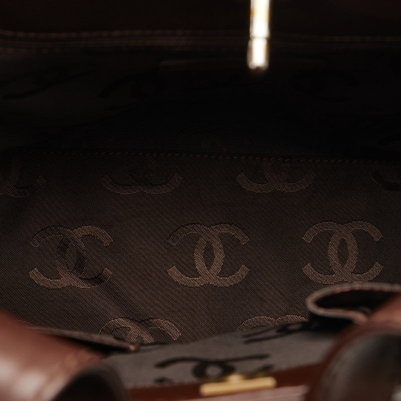 Chanel Handbags 2WAY Brown Leather Ladies Chanel