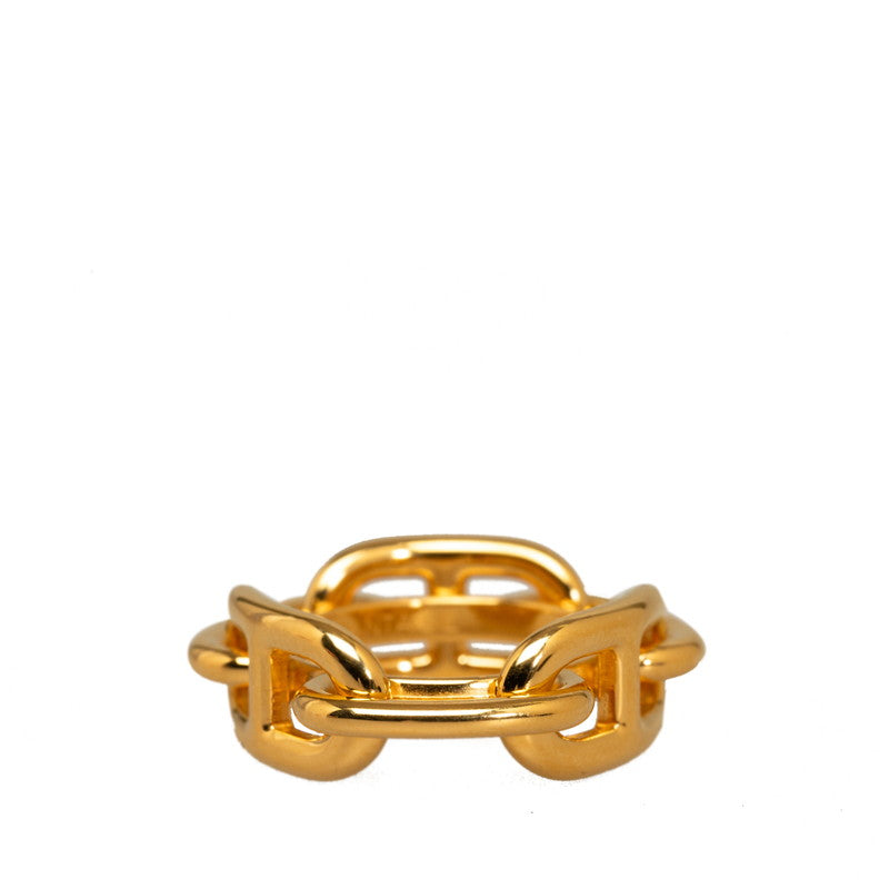 Hermes henudancourt Scarf Ring Gold Mackie  Hermes