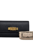 GUCCI Gucci 750461 Long Wallet Leather Black