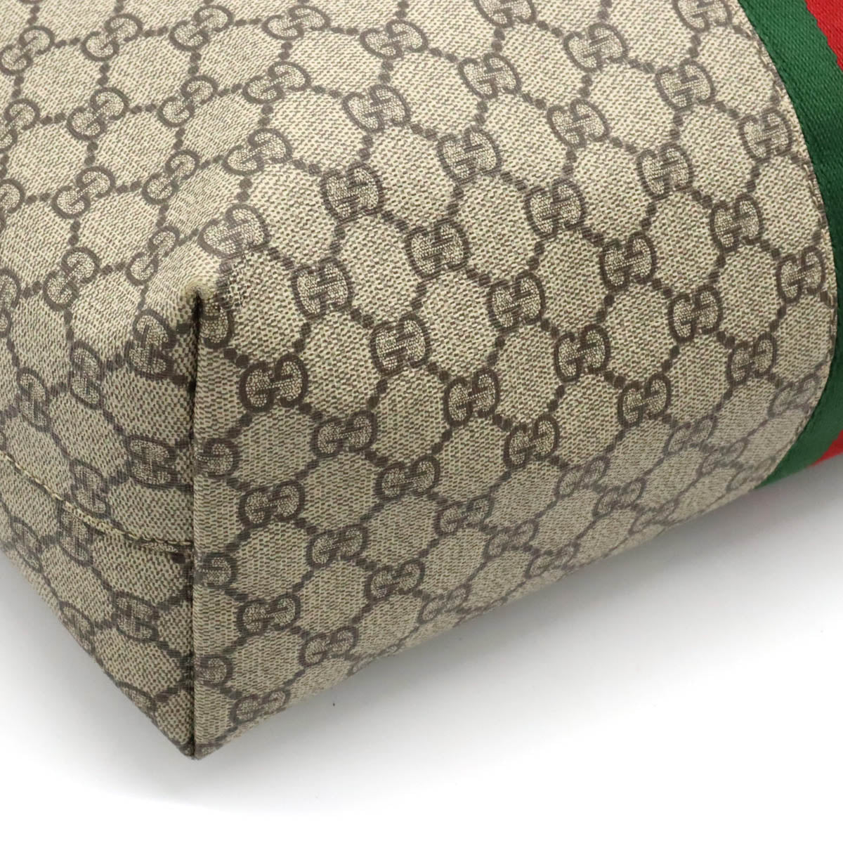 GUCCI Gucci Office GG Medium Tortoise Bag Semi-shellder PVC Leather Beige  Moca Brown Tea 631685