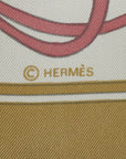 Hermes Carré 90 Flora Graeca Greek Flowers Scarf Green Multicolor Silk Ladies HERMES