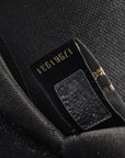 Bulgari Card Cards Pass Cards Inserted Black Leather Men BVLGARI [Bulgaria]