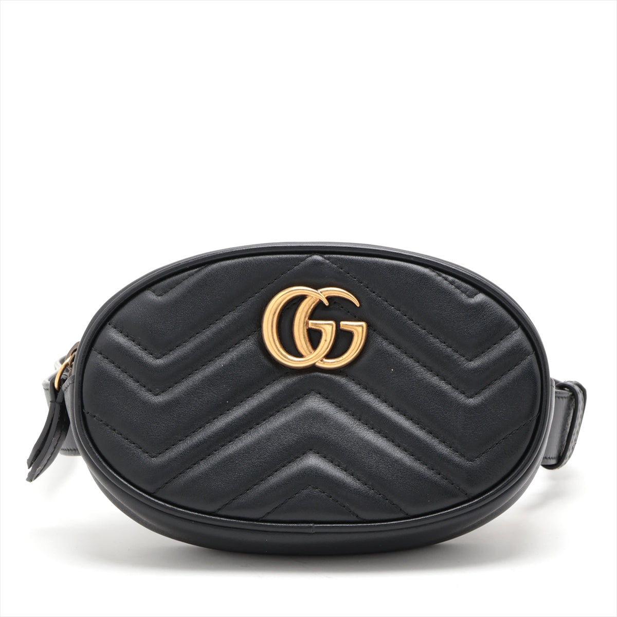 GUCCI Marmont Belt Bag in Leather Black 476434 Ladies