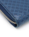 GUCCI Gucci Diamonds Round  Long Wallet Leather Blue Blue Silver  307990  Gucci Diamonds Round Fashner Long Wallet Leather Blue Blue Silver Tools 307990