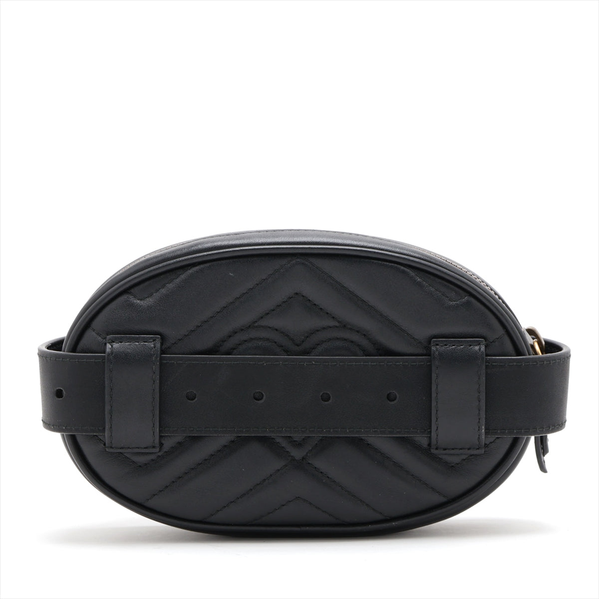 GUCCI Marmont Belt Bag in Leather Black 476434 Ladies