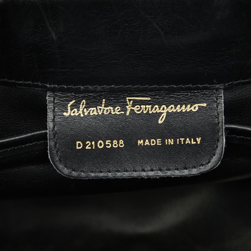 Salvatore Ferragamo Salvatore Ferragamo D21 0588 Shoulder Bag Leather Black