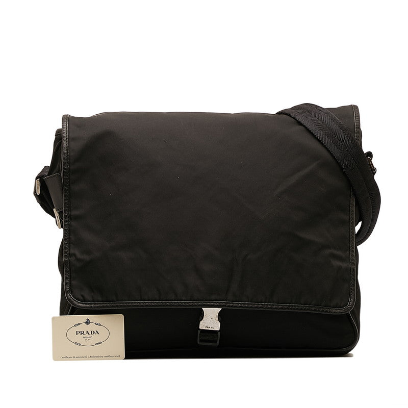 Prada Crossbody Bag V158 Black Nylon