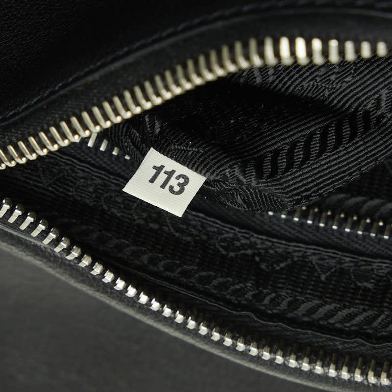 PRADA Belt Bag in Black Calf Leather Ladies