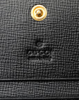 Gucci Interlocg G Two Folded Wallet Compact Wallet 598532 Black Leather  Gucci