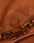 Salvatore Ferragamo Salvatore Ferragamo Gantsini Handbags Sweat/Leather Brown Ladies Sweat
