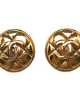 Chanel Matrases Cocomark Earrings Gold   Chanel