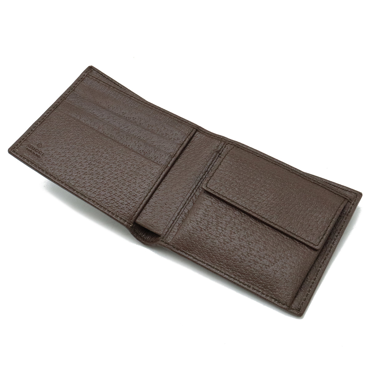 GUCCI Gucci GG Spring Office Shell Line Wallet 2 Folded Wallet PVC Carquibbean Mocha Brown Green Red 597609