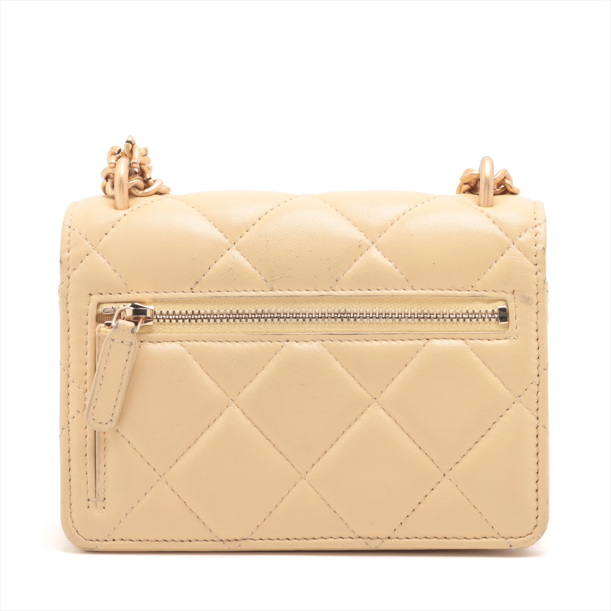 Chanel Matrasse  Chain Wallet Beige Gold  32rd