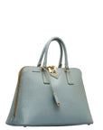PRADA Promenade Handbag in Saffiano Light Blue