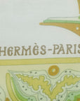 Hermes Carré 90 CIELS BYZANTINS Byzantine Sky Sealed Scarf Yellow Multicolor Silk Ladies Hermes
