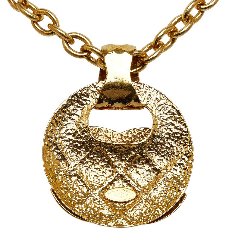 Chanel vintage cocomark big mattress chain necklace gold makeup ladies Chanel