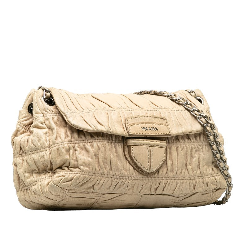 Prada gaufre clearance leather chain bag