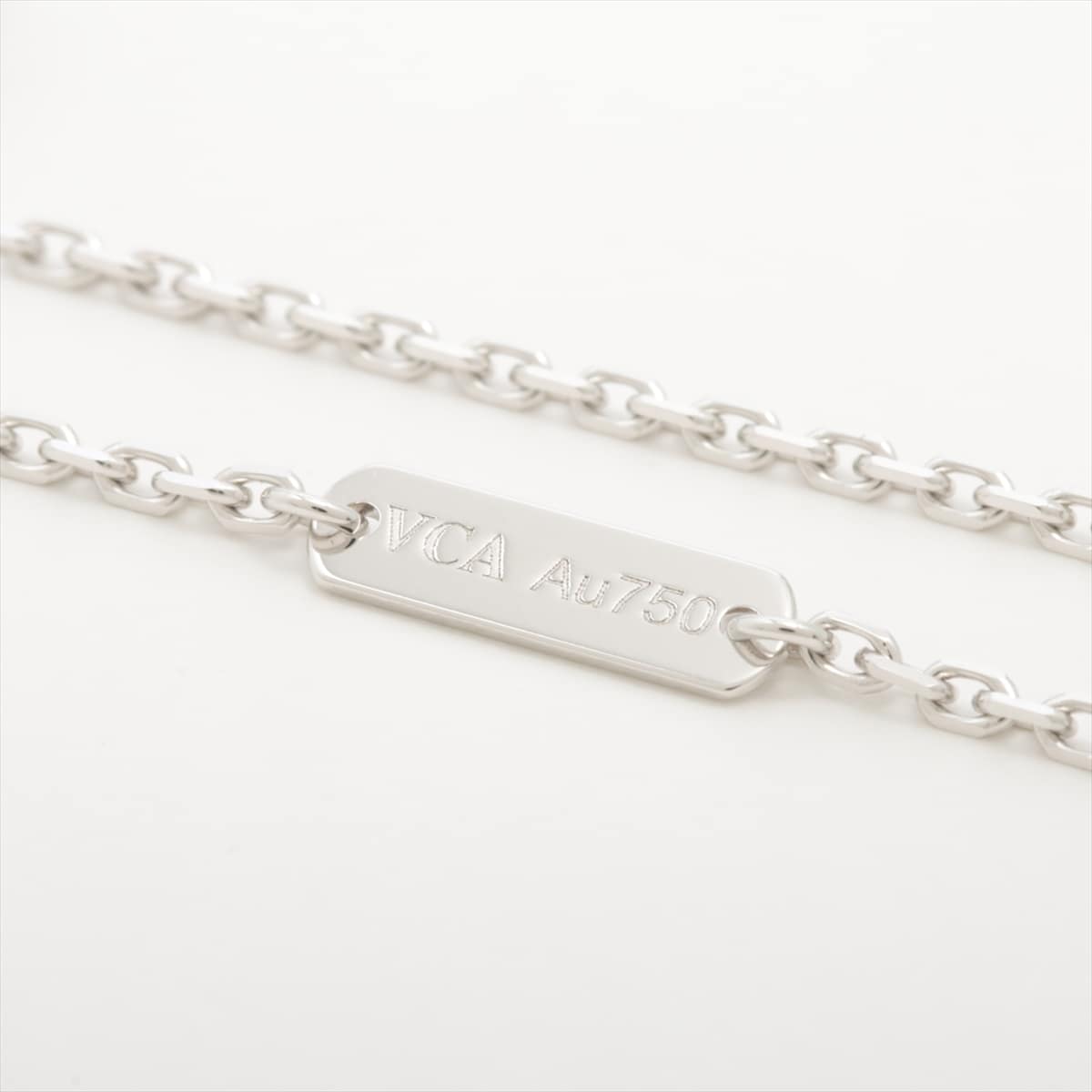 Van Cleef &amp; Arpels Vintage Alhambra Seabler Diamond Necklace 750 (WG)