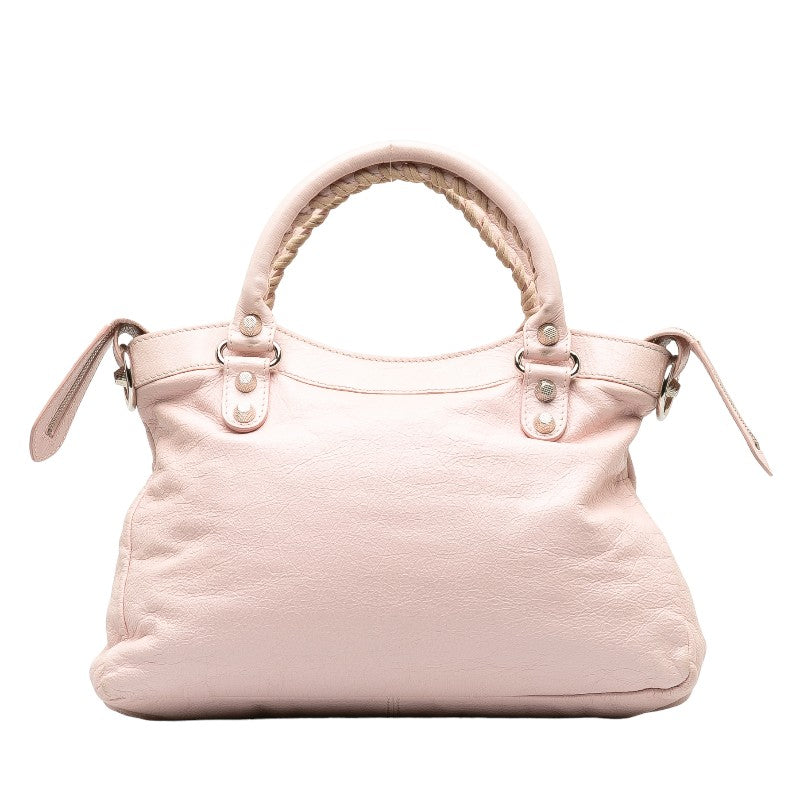 BALENCIAGA Giant Town Handbags Shoulder Bag 2WAY 285434 Pink Leather