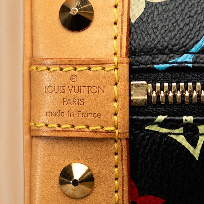 Louis Vuitton Monogram Multicolor M92646 Handbag PVC/Ledger Noir Black