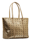 MCM Tote Bag in Visetos Champagne Leather