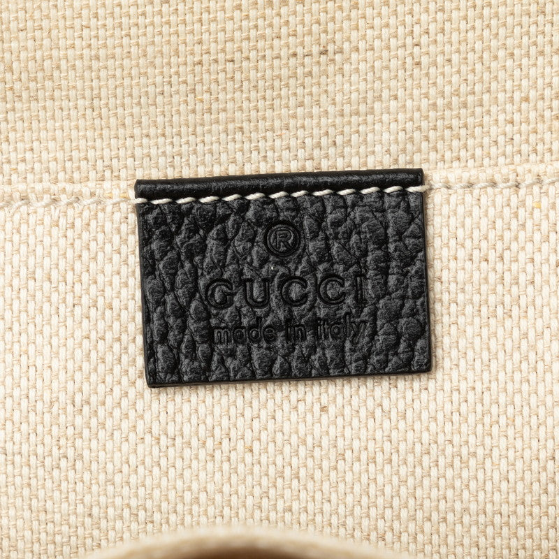 Gucci Interlocking G Soho Chain Rucksack 536192 Black Leather  Gucci