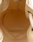 Hermes Sackmarine Recipe MM Shoulder Bag Ivory White Cotton  Hermes