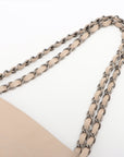 Chanel Coco Caviar S Chain Shoulder Bag Beige Gummetal G  13th