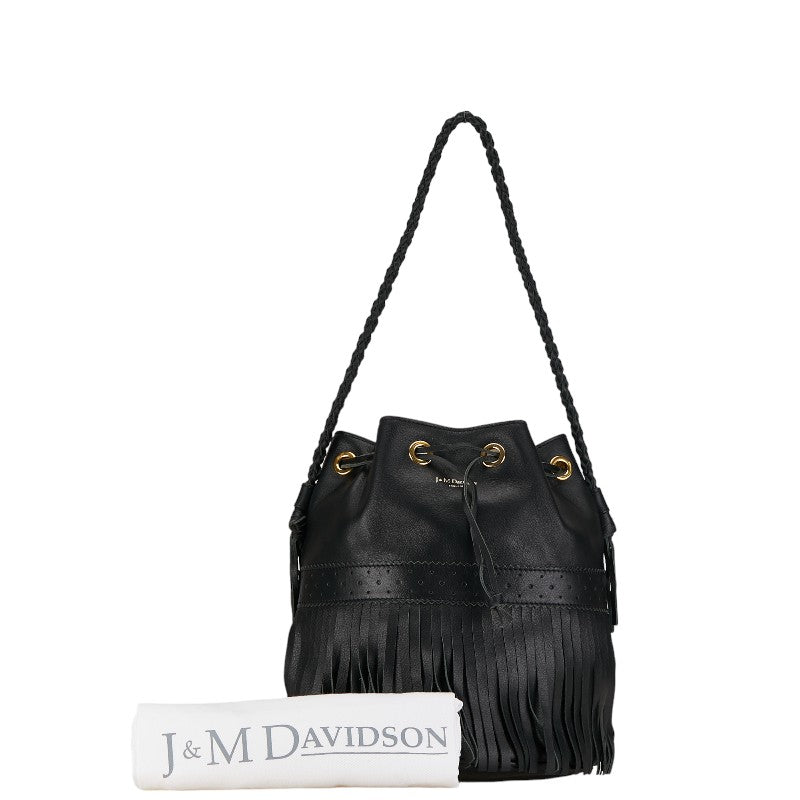 Jandem Davidson Carnival L Fringe Handbag Black Leather  J&M Davidson