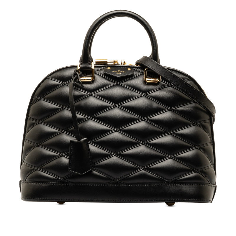 Louis Vuitton Alma PM Handbag 2WAY M23688 Black G Leather LOUIS VUITTON