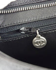Chanel Medallion Quilted Tote Handbag Black Caviar