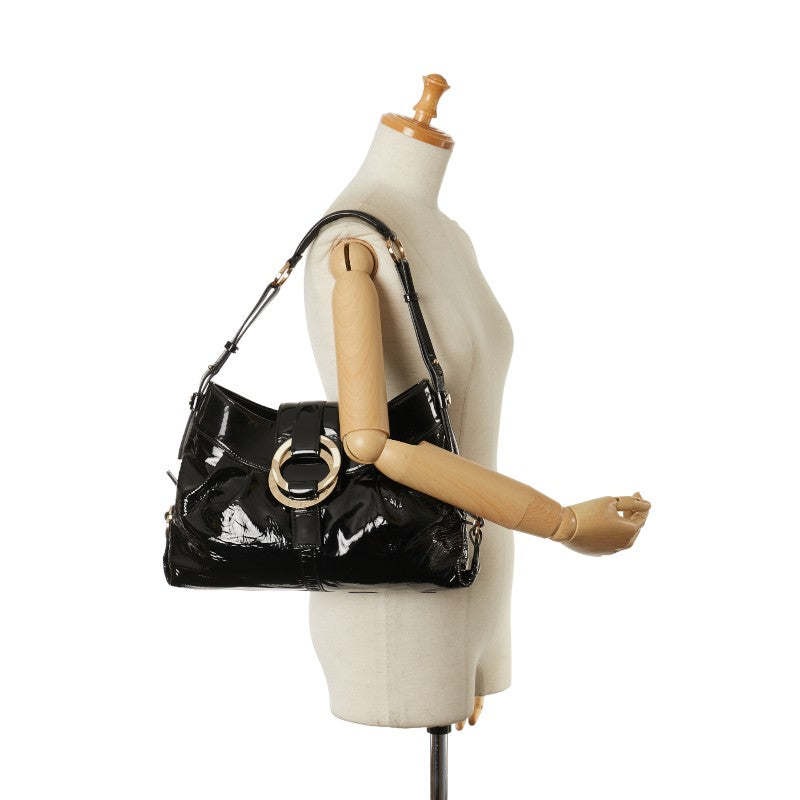Bulgari Chandra One-Shoulder Bag Handbag Black   BVLGARI
