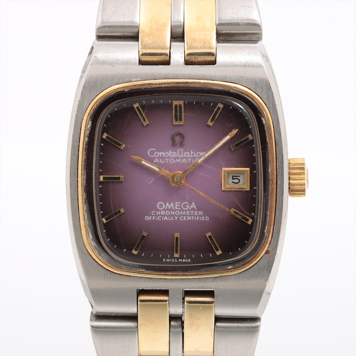 Omega Constellation Date SSGP AT Pavilion Dial