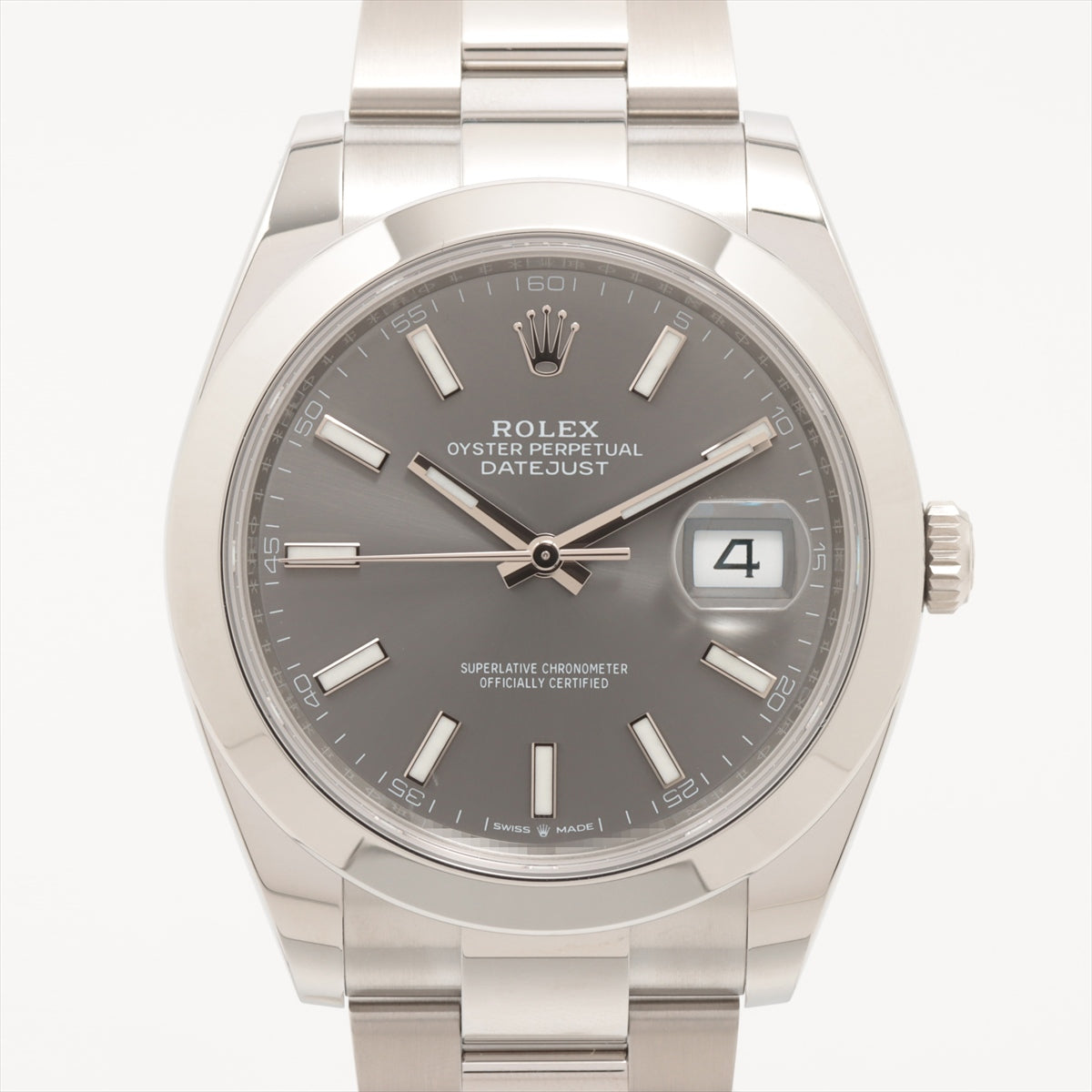 Rolex Datejust 126300 SS AT Slate Writing  Oester Bracelet
