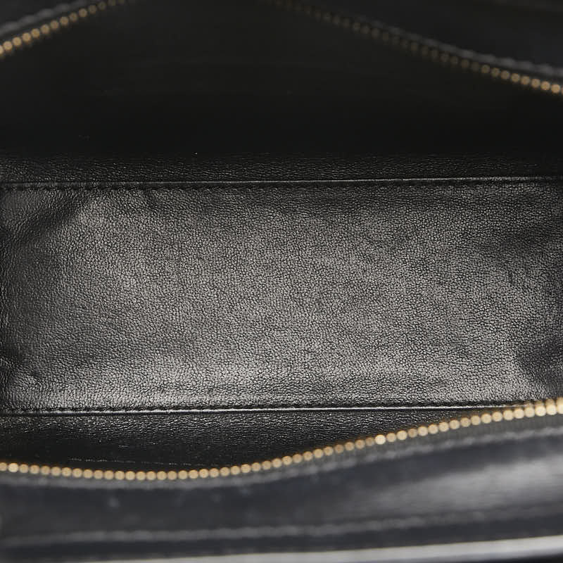 Celine Lugg Nano per Handbag Shoulder Bag 2WAY Black Leather  Celine