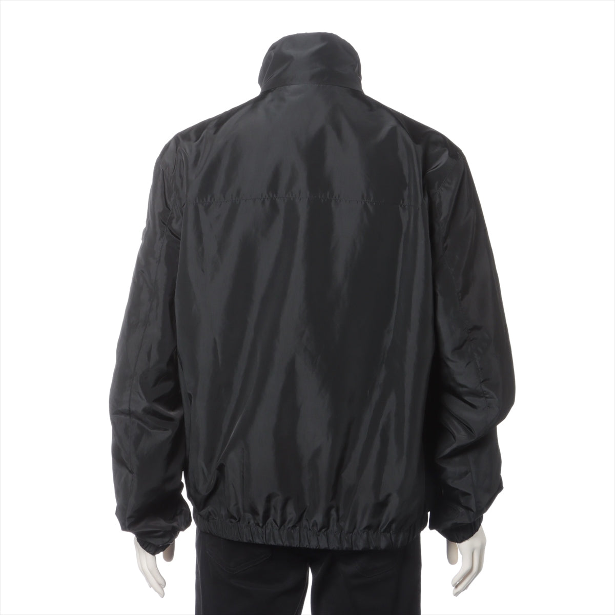 Prada Triangle Logo 22 Years Polyester Jacket 52 Men Black SGN521 SGN