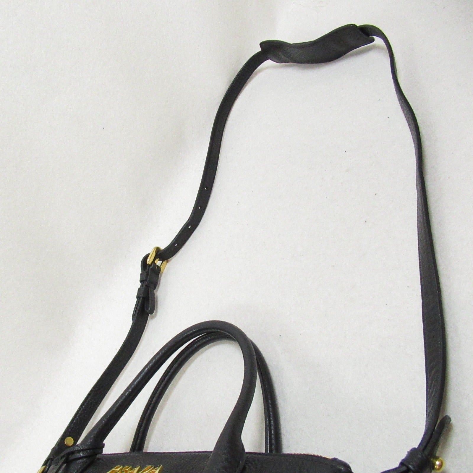Prada 2w Shoulder Bag 2way Shoulder Bag Leather  Black 1BA111