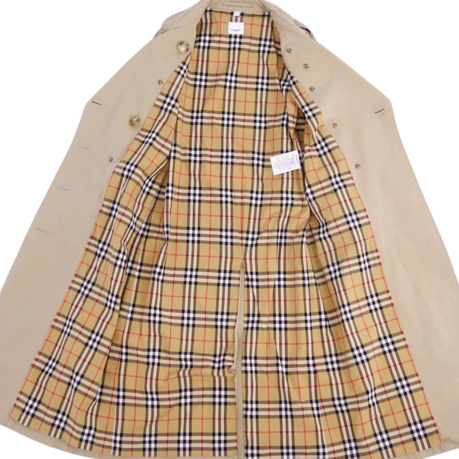 BURBERRY BURBERRY COTT TRENTH COTT UK Made Back Check Out  UK4 (Size equivalent to XS) Beige -