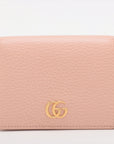 Gucci GG Marmont 456126 Leather Compact Wallet Pink Gucci
