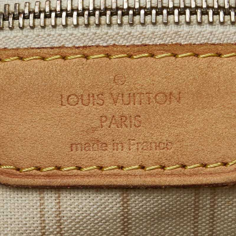 Louis Vuitton Damier Azur ark MM Tote Shoulder Bag N51107 White Ivory PVC Leather  Louis Vuitton