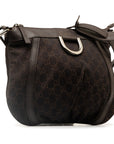 Gucci GG canvas abbey sliding shoulder bag 265691 brown canvas leather ladies GUCCI