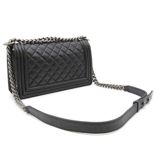 Chanel Boy Shoulder Bag Black Lambskin A67086 – Timeless Vintage